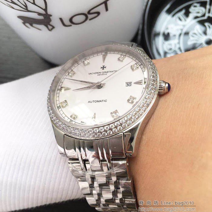 江詩丹頓 Vacheron Constantin 經典大三針 頂級316精鋼表殼錶帶 西鐵城全自動機械 男士腕表  wssb4938